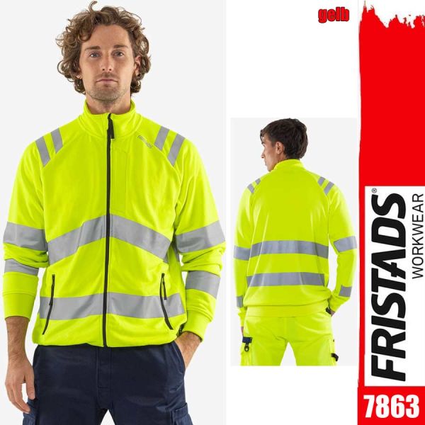 HIGH-VIS Sweatjacke Klasse3, 7863, FRISTADS