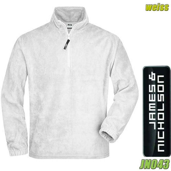 Half Zip Fleece-Pullover, James&Nicholson, JN043