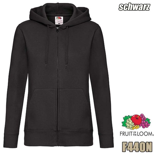 Damen Premium Hooded sweat-Jacket, F440N, Fruit of the Loom