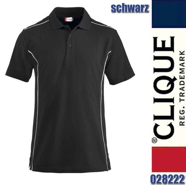 New Conway Polo Shirt mit Contrast, Clique - 028222, schwarz