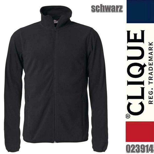 Basic Micro Fleece Jacket, Clique - 023914, schwarz