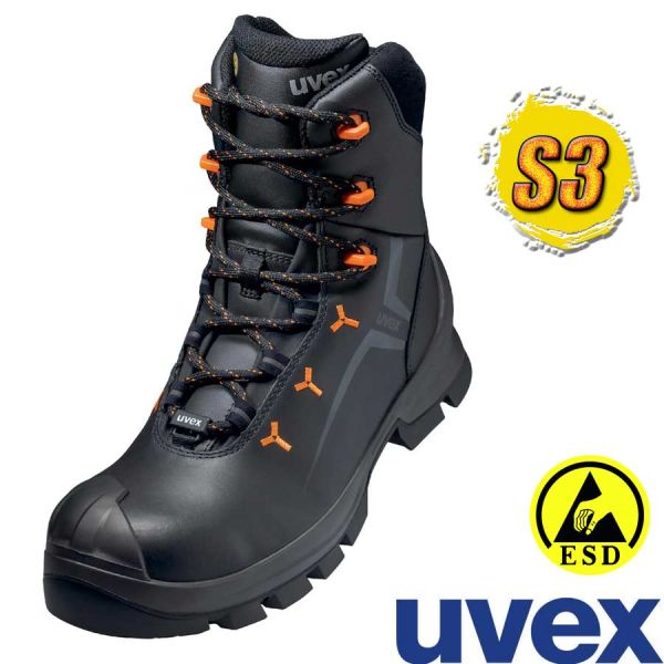 UVEX 2 - Sicherheitsschuh S3, Winterstiefel, Weite 12, 65303