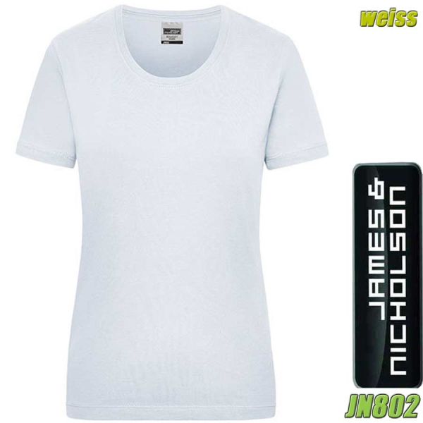 Damen Workwear T-Shirt, James&Nicholson, JN802