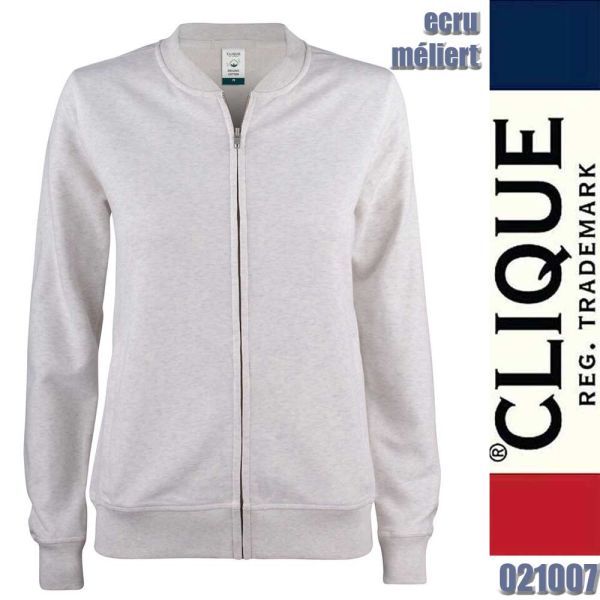 Premium OC Cardigan Ladies Sweat RV, Clique - 021007, ecru meliert