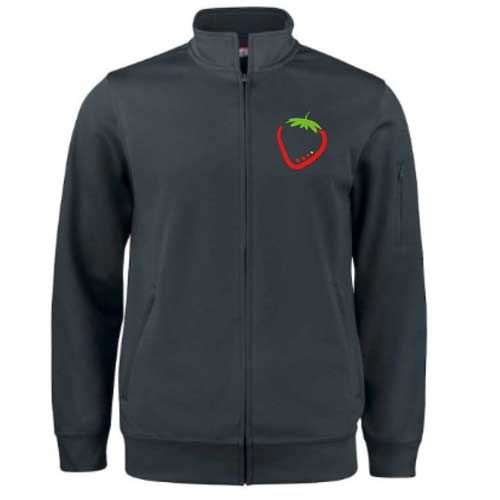 Transferdruck auf Brust - ZIP Sweat Shirt Format: 80 x 92 mm Motiv nur Beeri