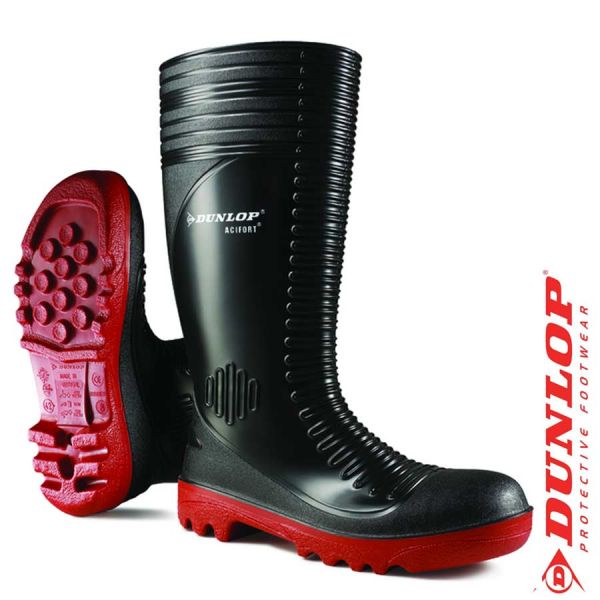 Dunlop Safety-Plus, Ribbed, Sicherheitsstiefel, extra breite Form,