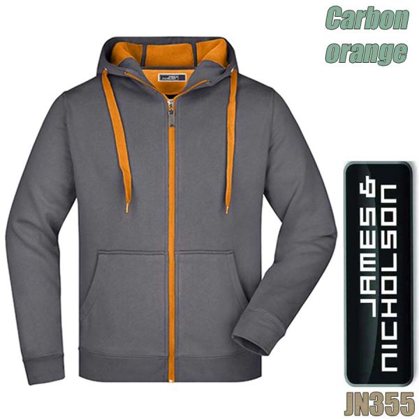 Herren double-Face Sweat Jacket, JAMES NICHOLSON, JN355