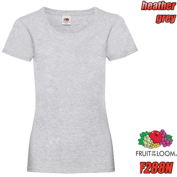 Damen Valueweight T-Shirt, F288N, FRUIT OF The Loom