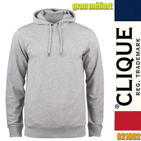 Premium OC Hoody, Clique - 021002, grau meliert