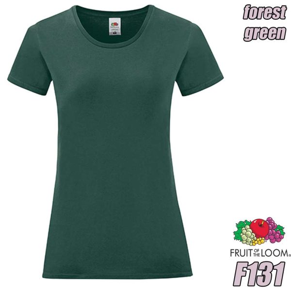 Ladies Iconic T-Shirt, F131, FRUIT OF THE LOOM