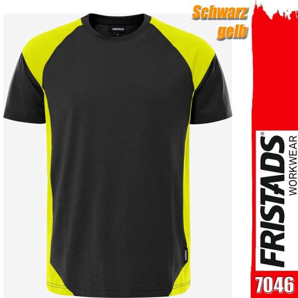 Zweifarbiges, schweres T- Shirt, FRISTADS 7046, 300505