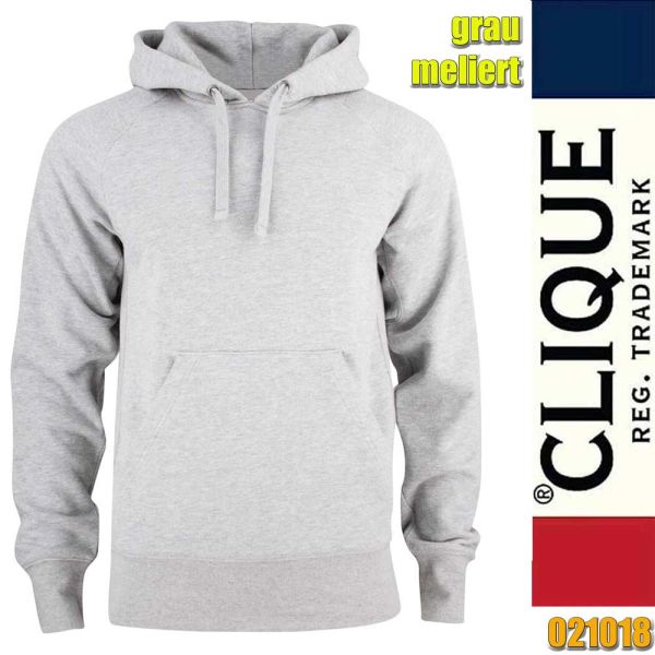 Helix Kapuzenpullover, Clique - 021018, grau meliert