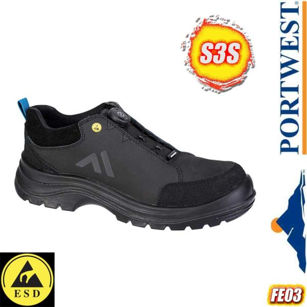 Ridge, Composite Sicherheits-Halbschuh, S3s, FE03, PORTWEST