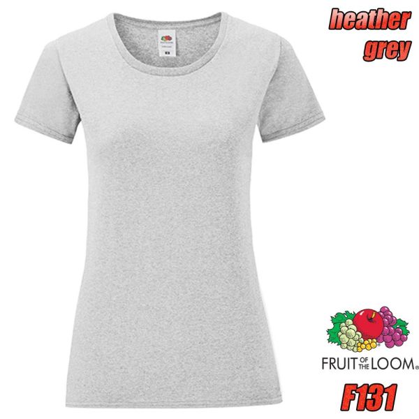 Ladies Iconic T-Shirt, F131, FRUIT OF THE LOOM