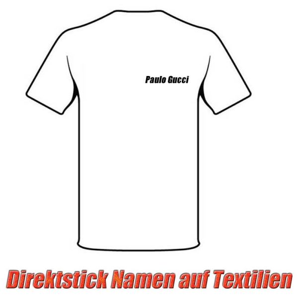 Direktstick Namen auf textilien