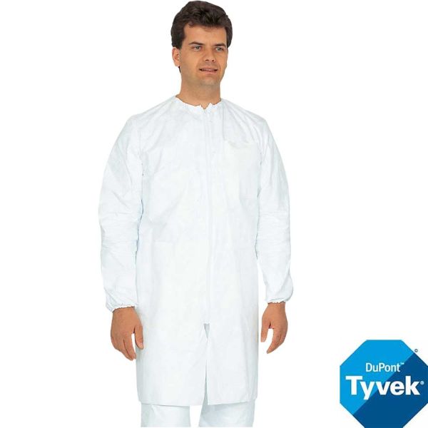 Labormantel, TYVEK, weiss, Spinnvlies