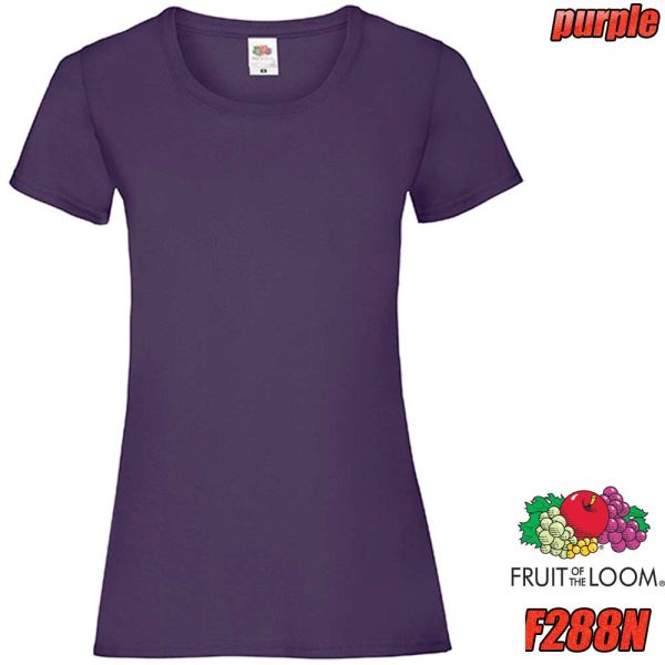 Damen Valueweight T-Shirt, F288N, FRUIT OF The Loom