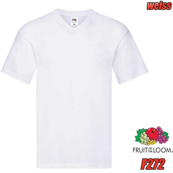 Original V-Neck T-Shirt, F272, FRUIT OF THE LOOM