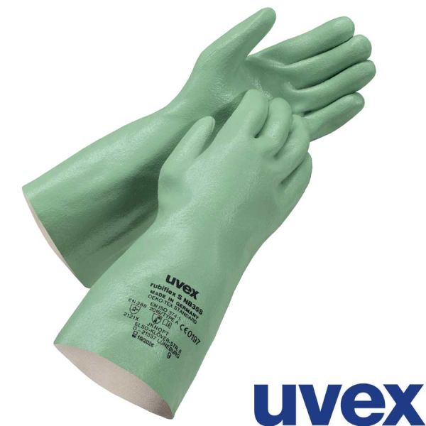 uvex rubiflex S NB35S, Chemikalienschutzhandschuh, 98891