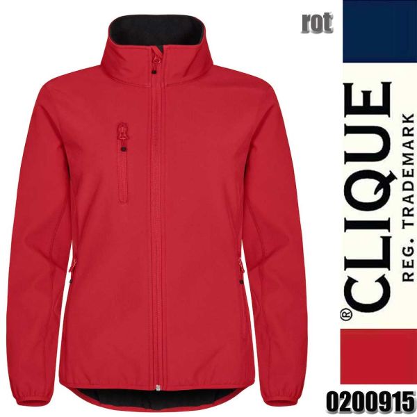 Classic Softshell Vest Lady, Clique - 0200916, rot