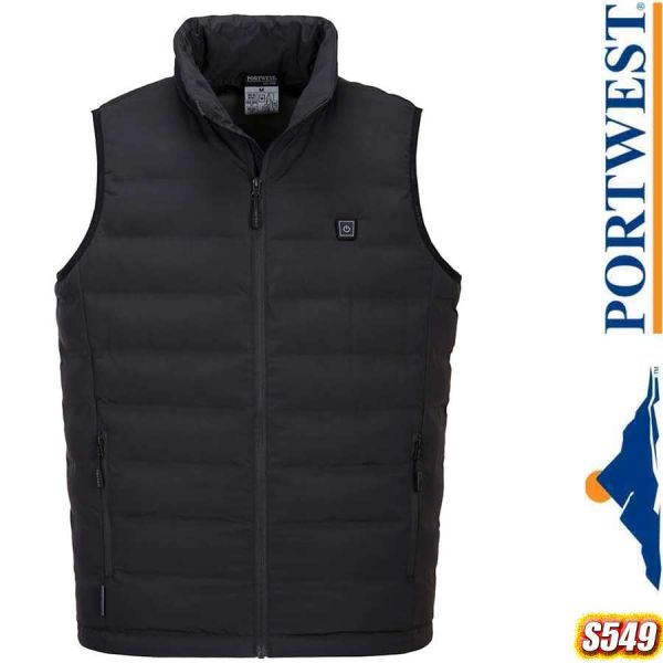 Ultrasonic beheiztes Gilet, schwarz, S549, PORTWEST