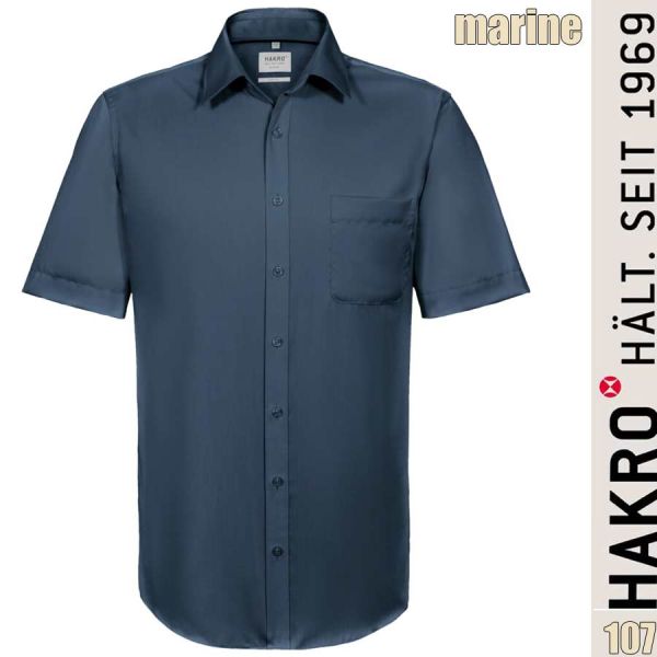 NO. 107 Hakro 1/2-Arm Hemd Business Comfort, marine