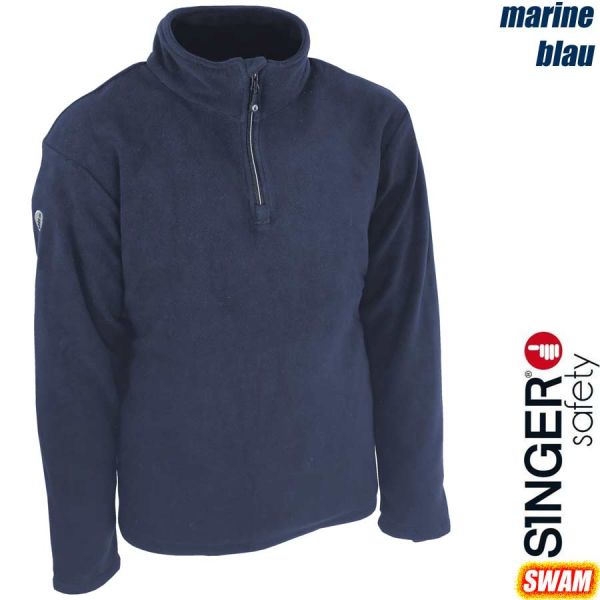 Fleece Sweatshirt 290g, marineblau, SWAM, SINGER Safety