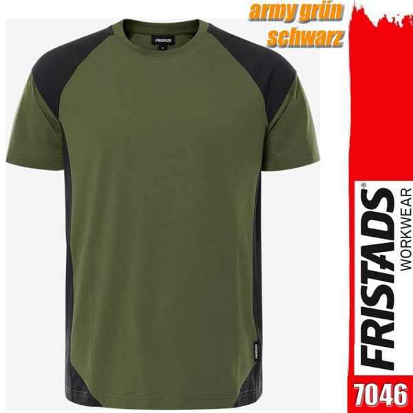 Zweifarbiges, schweres T- Shirt, FRISTADS 7046, 300505