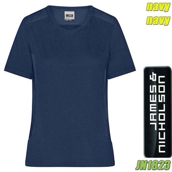 Damen Workwear T-Shirt, Strong, James&Nicholson, JN1823