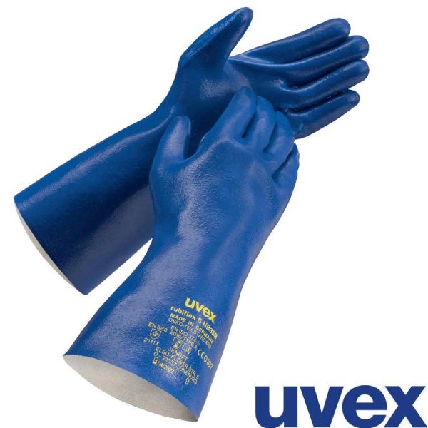 uvex rubiflex S NB35B, Chemikalienschutzhandschuh, 60224