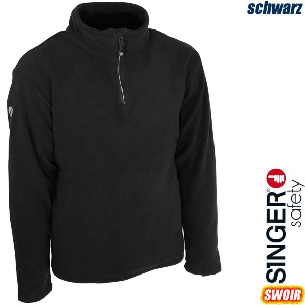 Fleece Sweatshirt 290g, schwarz, SWOIR, SINGER Safety