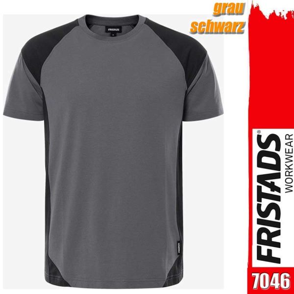 Zweifarbiges, schweres T- Shirt, FRISTADS 7046, 300505